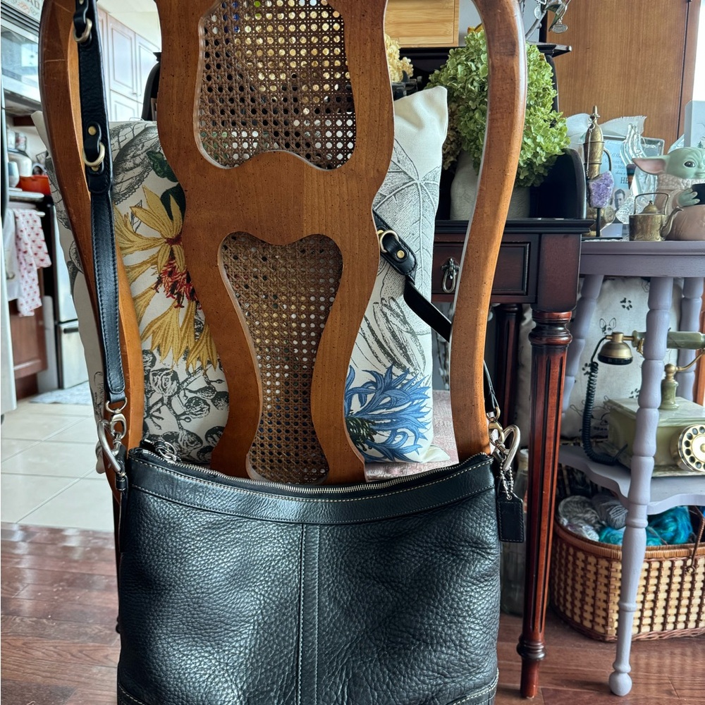 Coach Black Leather Handbag